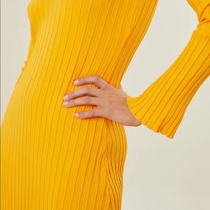 NWT Simon Miller LS Rib Dress in Orange - XS